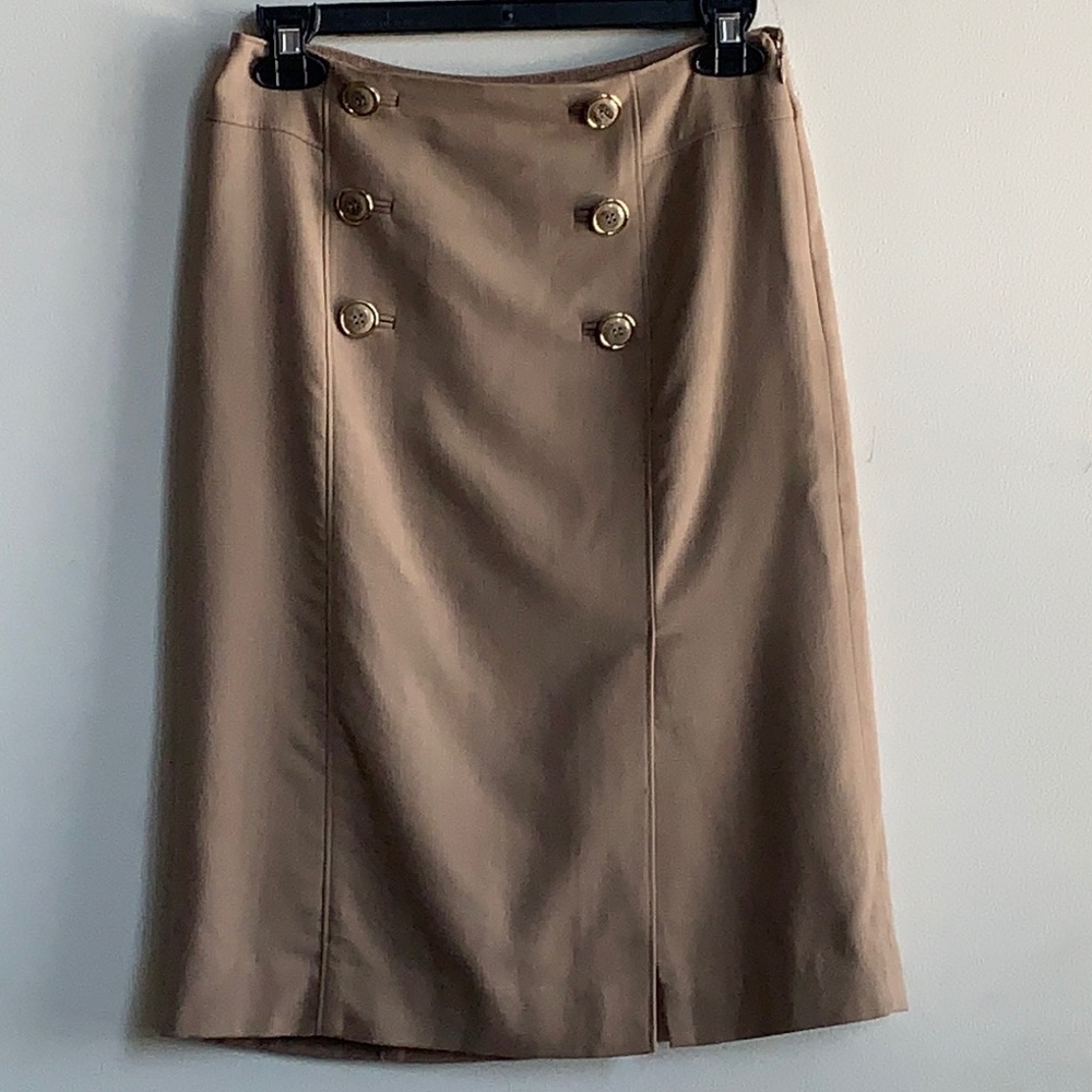 Ann Taylor Brown Wool Blend Skirt Size 0